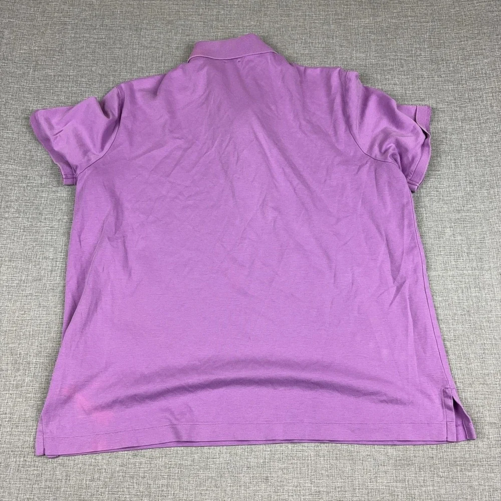Polo Ralph Lauren Polo Shirt Mens L Purple Cotton Classic Short Sleeve Logo